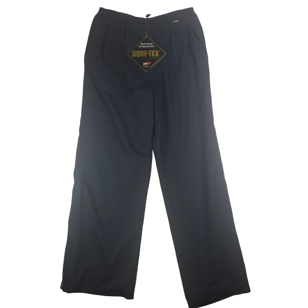 Sunderland of Scotland Gore-Tex Golf Rain Pants Men XL Long Black Waterproof NWT